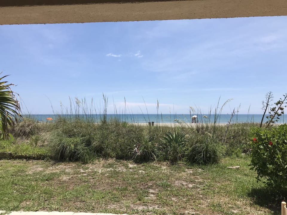 View from the sliding door