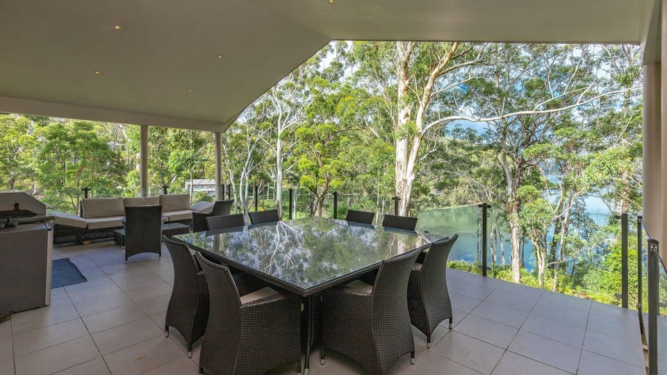 Balcony Dining with Lake View