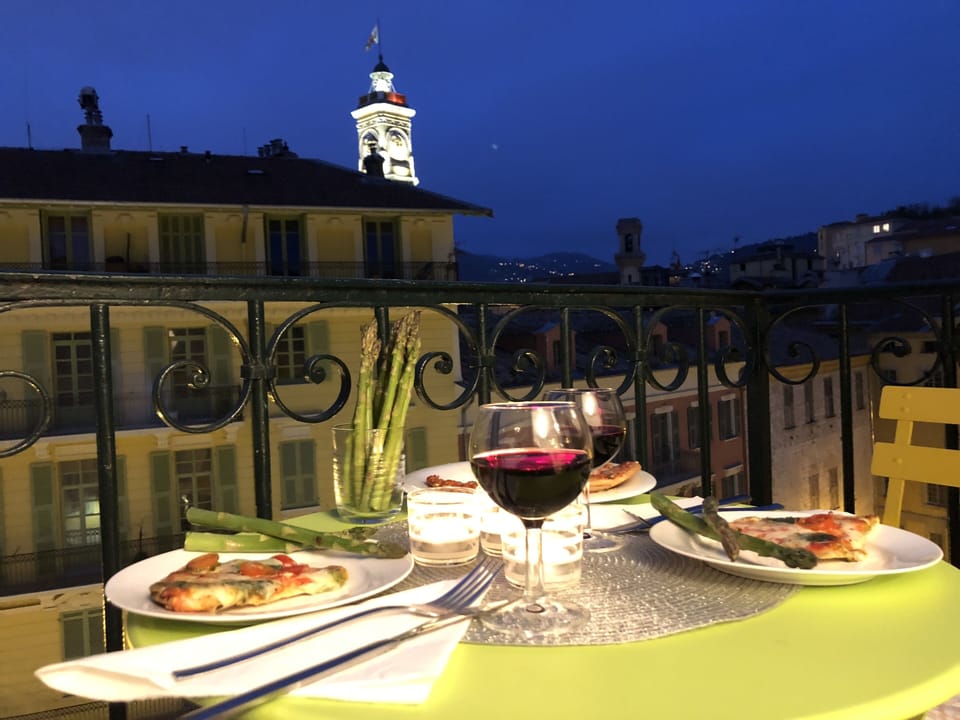 Enjoy any meal on the balcony. The ambiance is amazing!