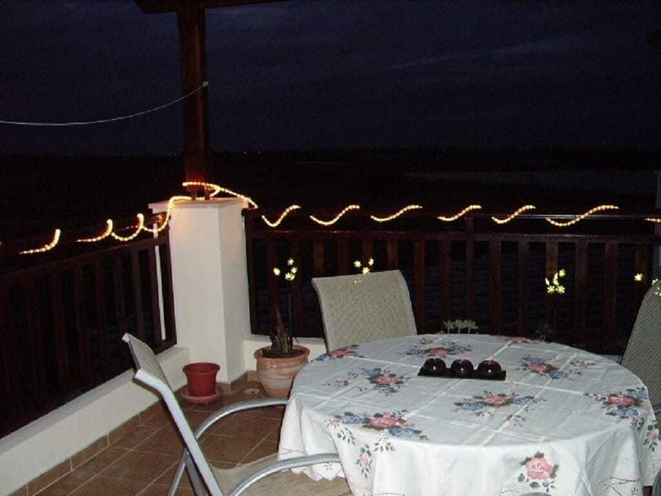 balcony at night