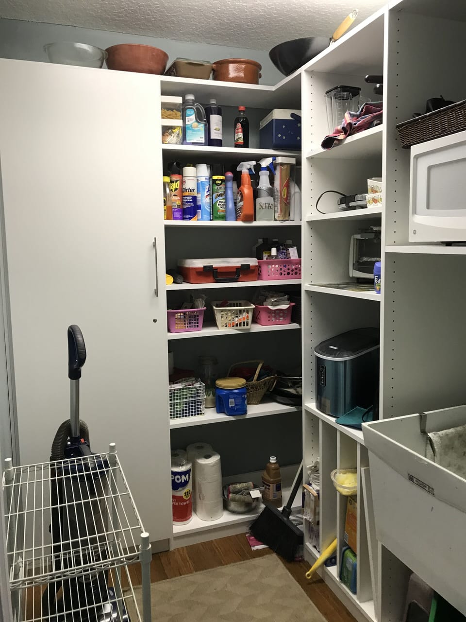 The pantry has lots of extras for cooking.