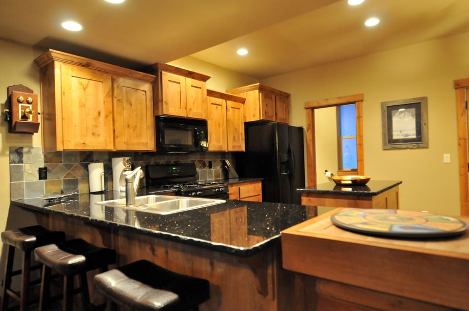 Butcher block with Lazy Susan
