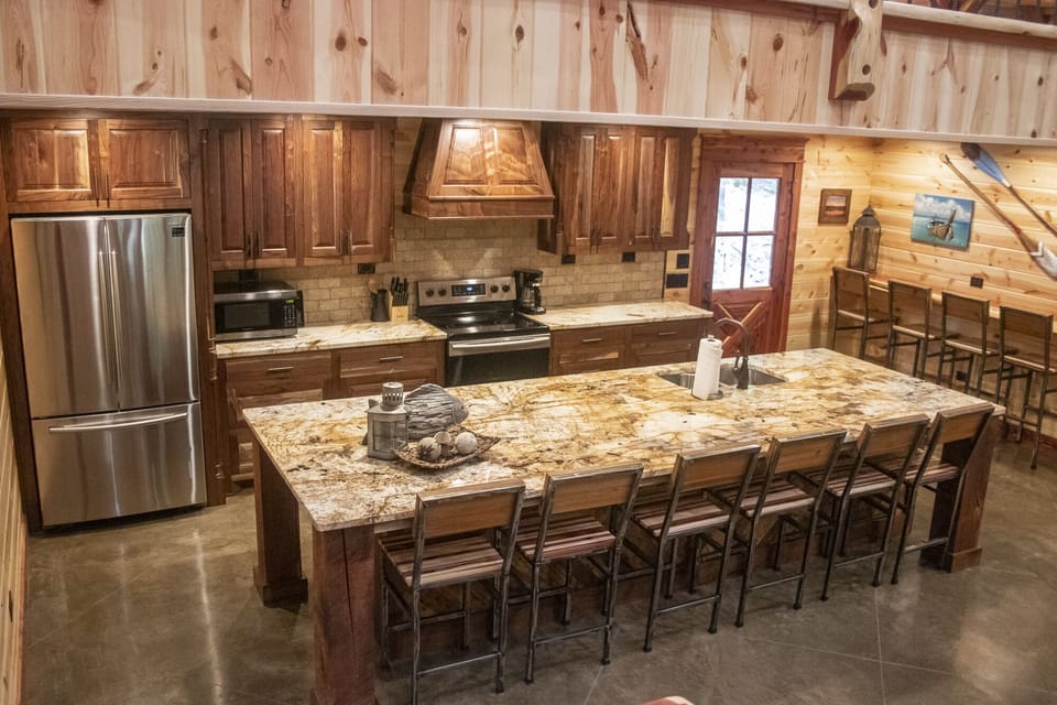 kitchen view from stairs