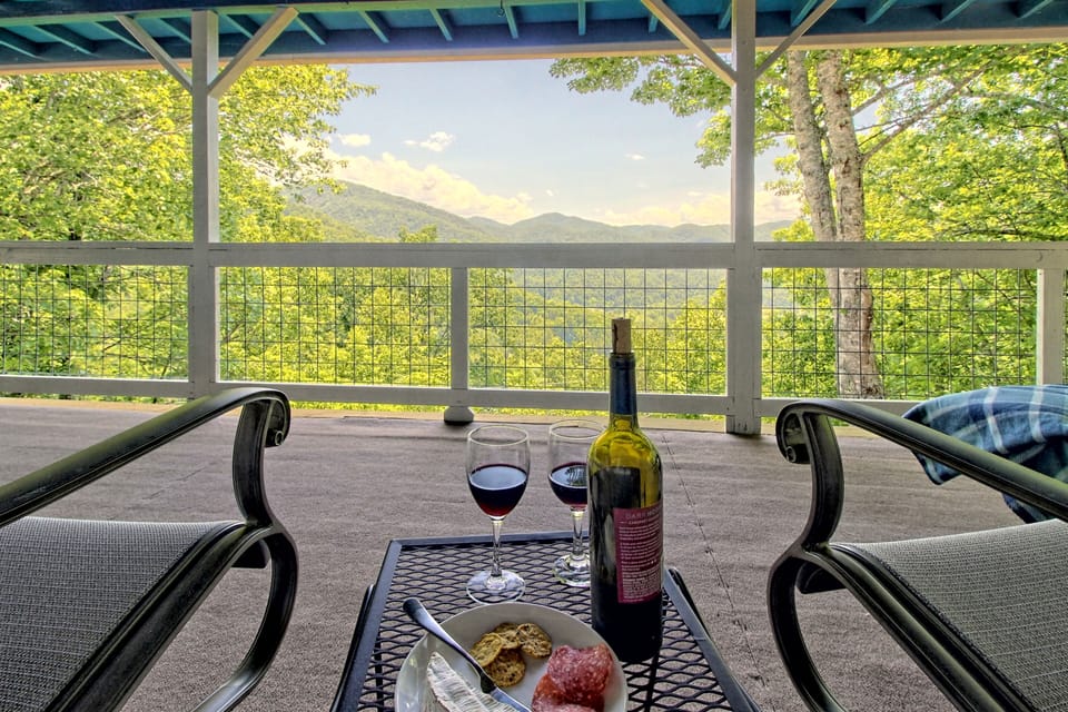 Happy Hour out on the deck.