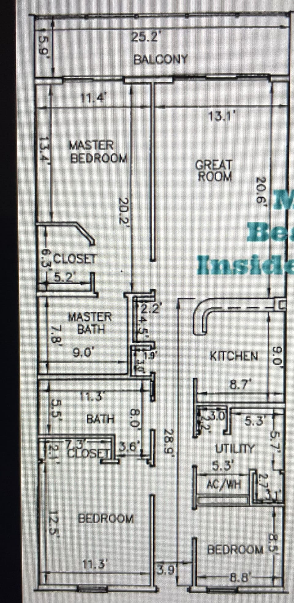 This in a layout of our floorplan.  