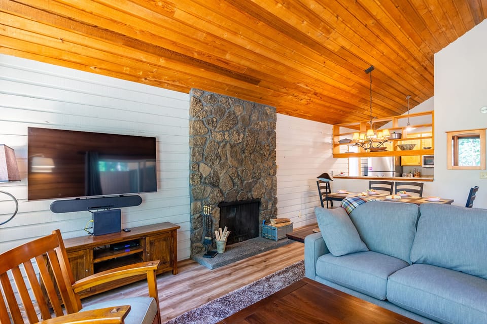 Stone Fireplace