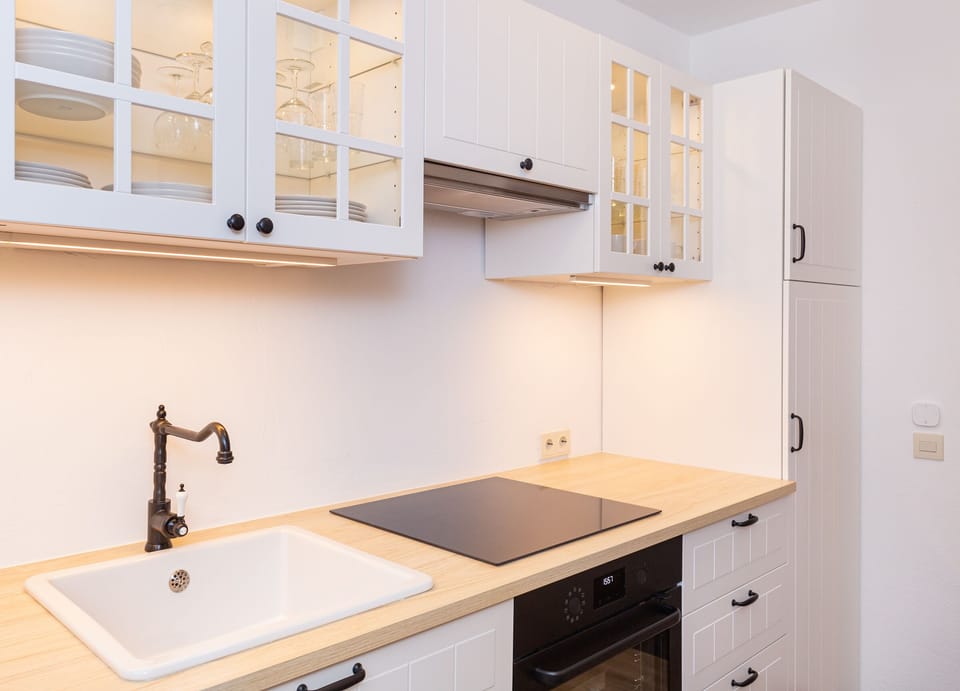 kitchen in holiday apartment Lürßen in Wittduen on the island Amrum