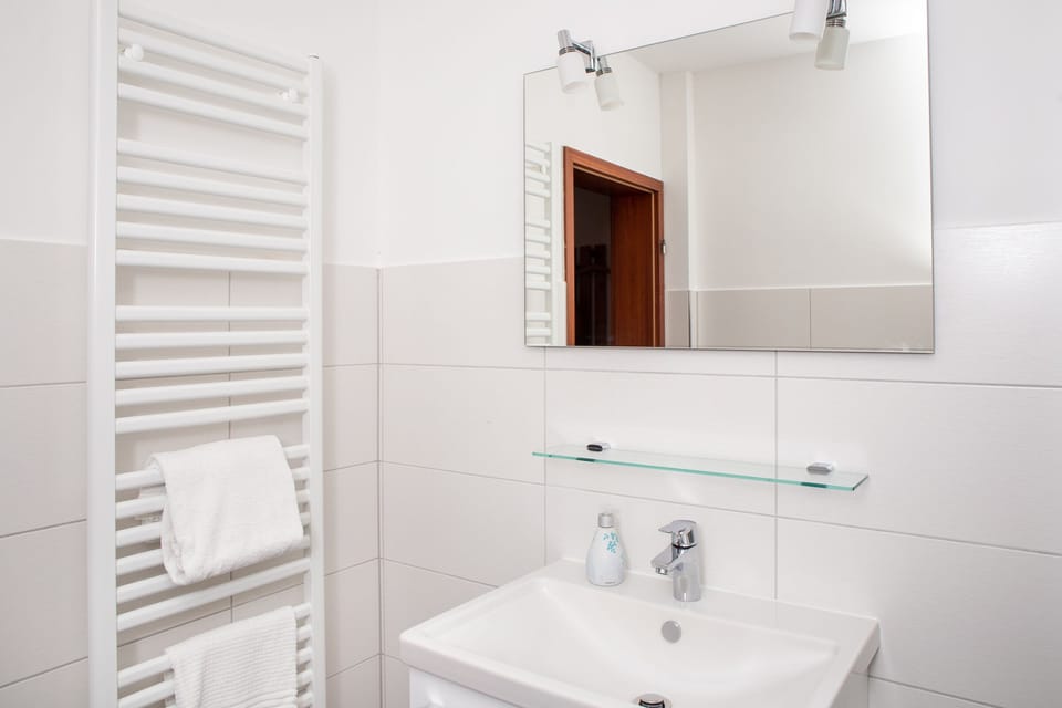 Bathroom in apartment Lürßen on the island Amrum