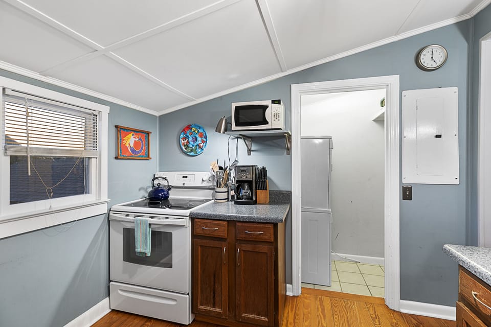 Kitchen and laundry room