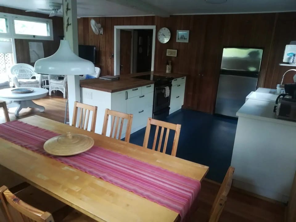 Dining room & huge, fully equipped kitchen
