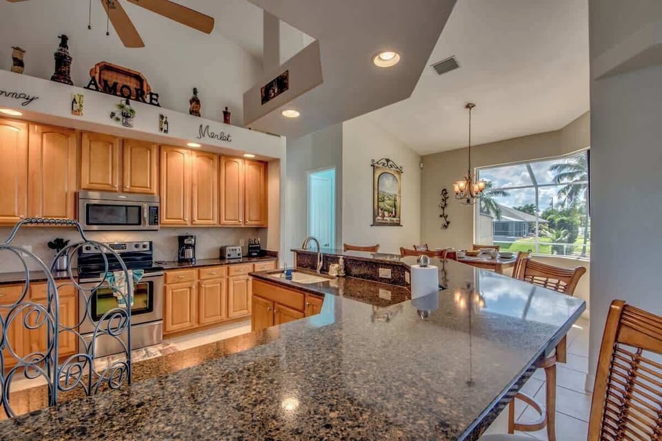 Fully stocked kitchen