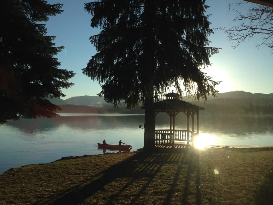 Morning coffee on the gazebo is one of our favorite things 
