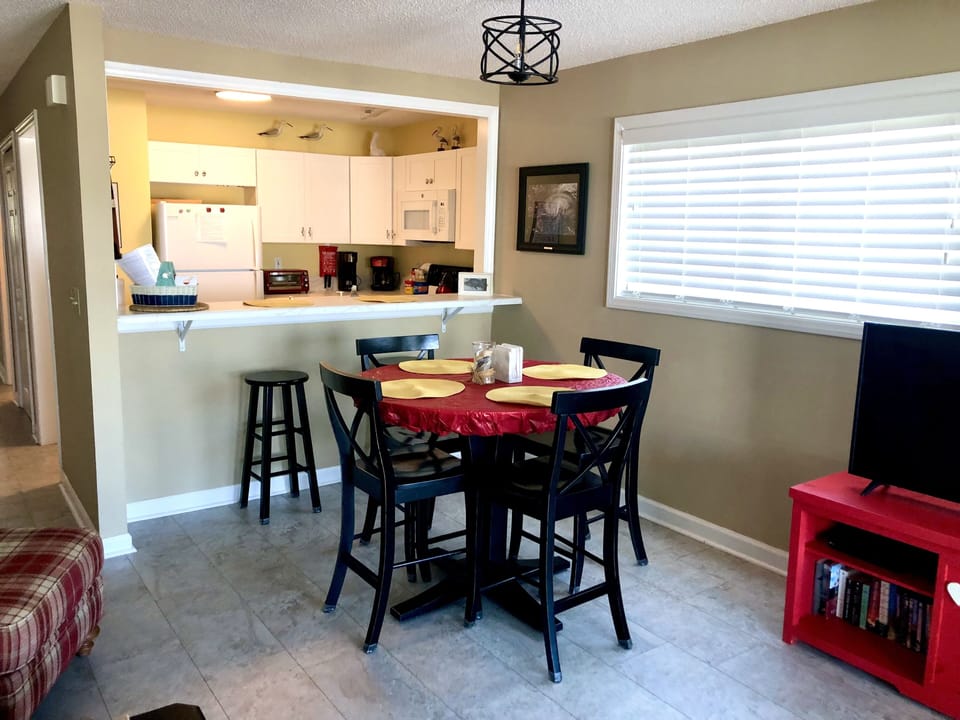 A  view from the living area in your home away from home.