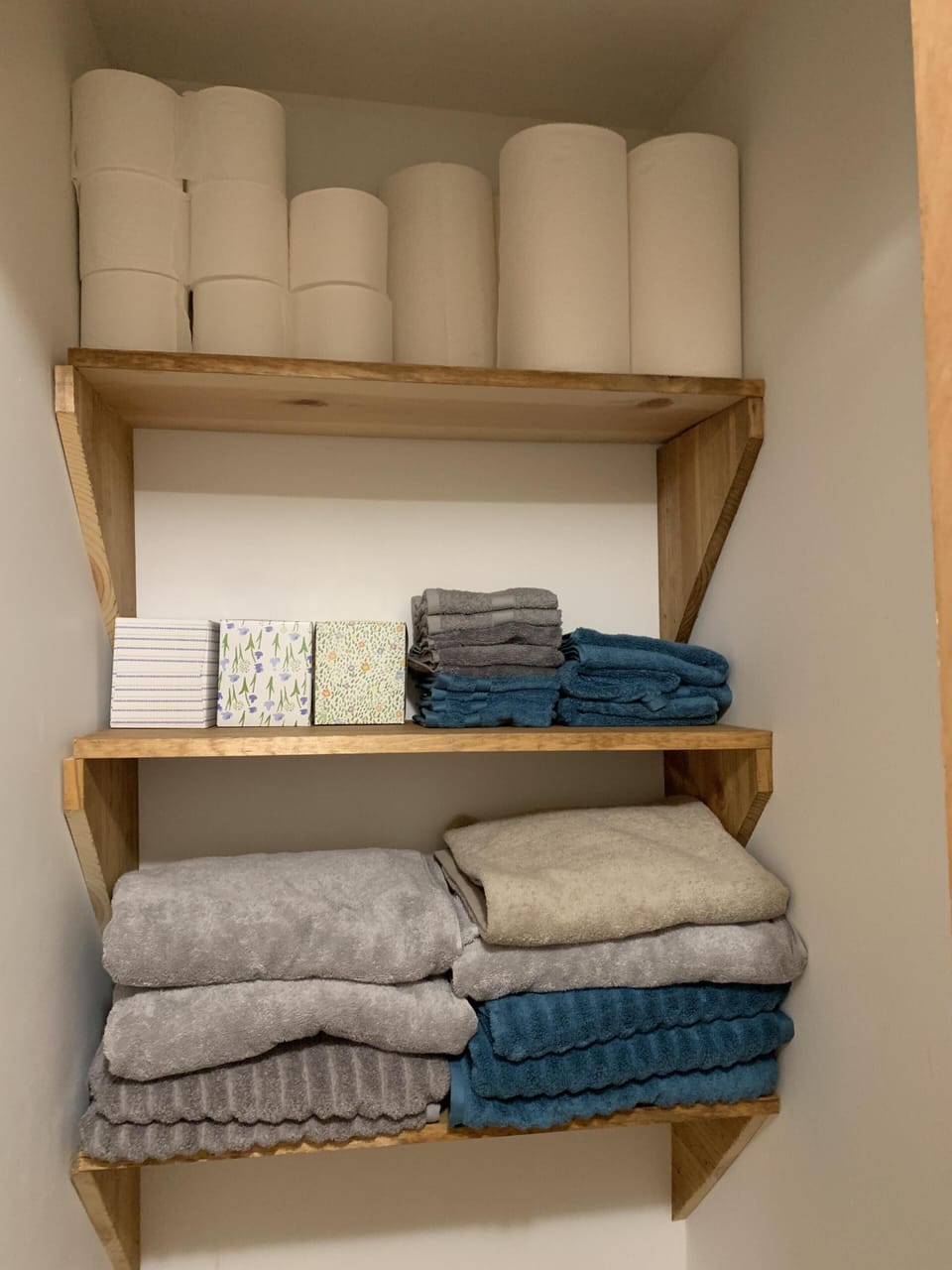 Linens and toiletries stocked and available