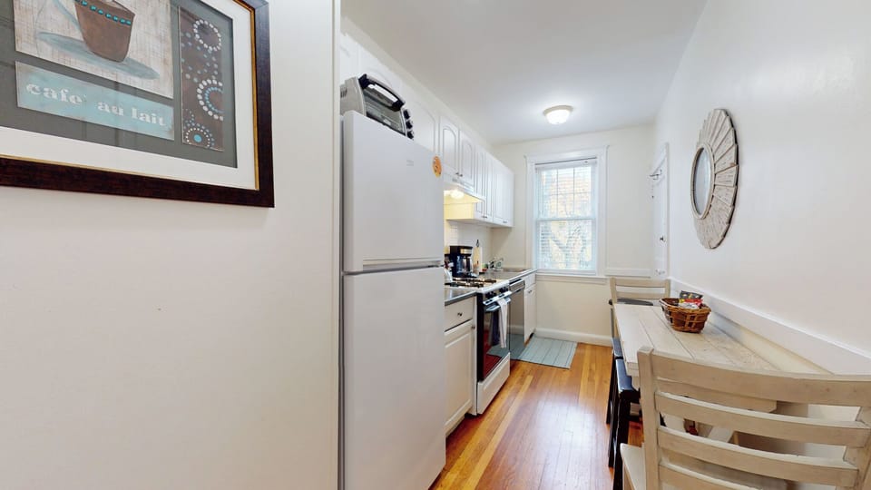 Kitchen and two seater dining table, Gas Range