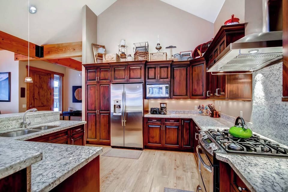Beautiful granite countertops and finishes.