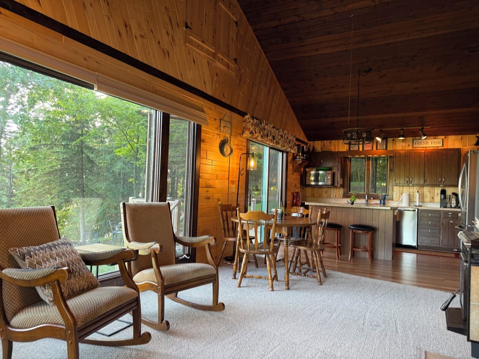 Main living area and kitchen