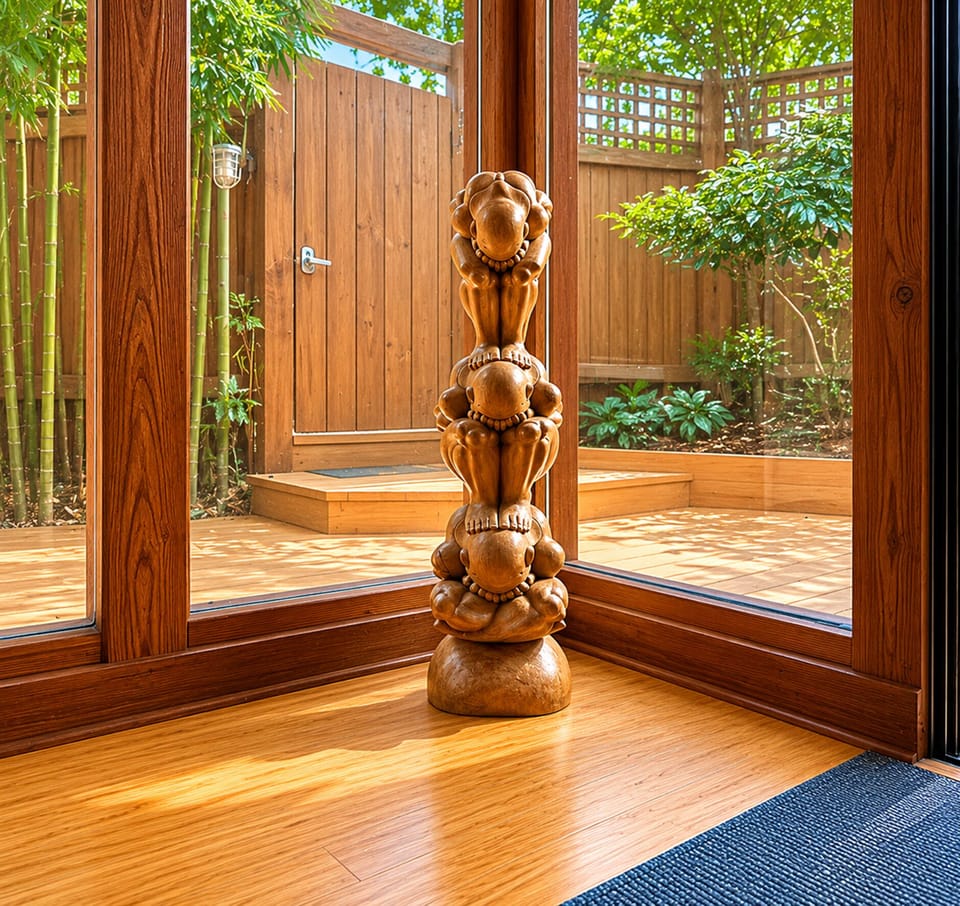 Weeping Buddhas are a unique decor accent to Tree Fort