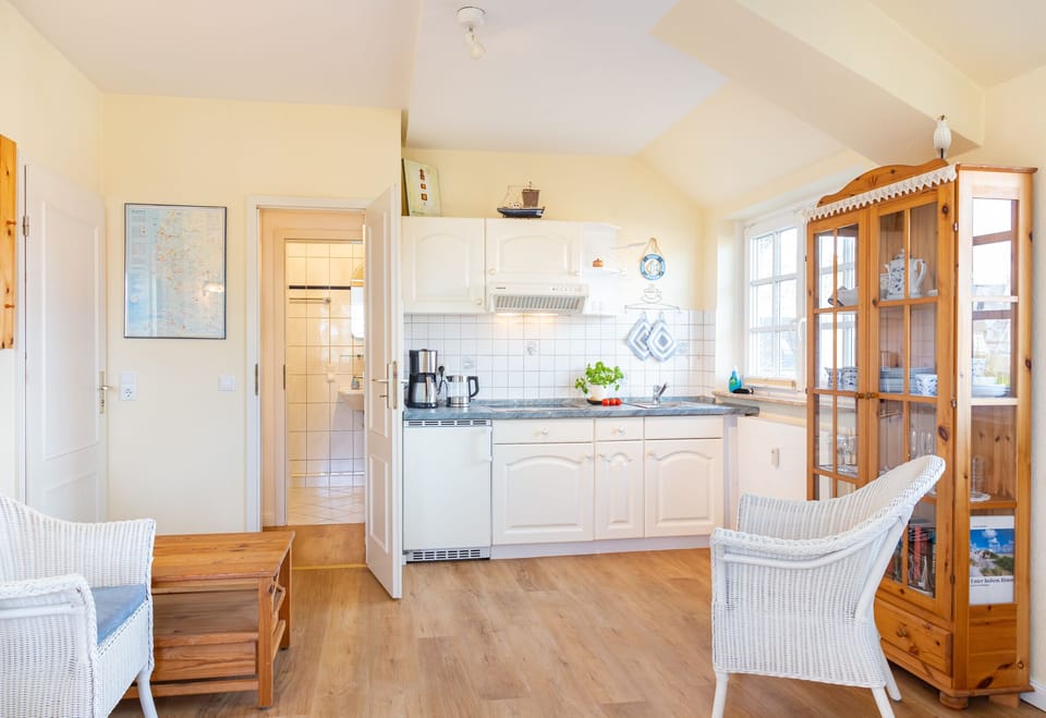View from the masterbed in the holiday apartment Wattstuebchen in Norddorf on the island amrum