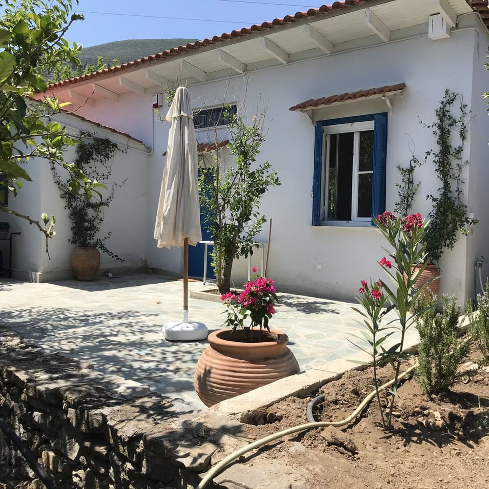 exterior, paved area outside the bedrooms