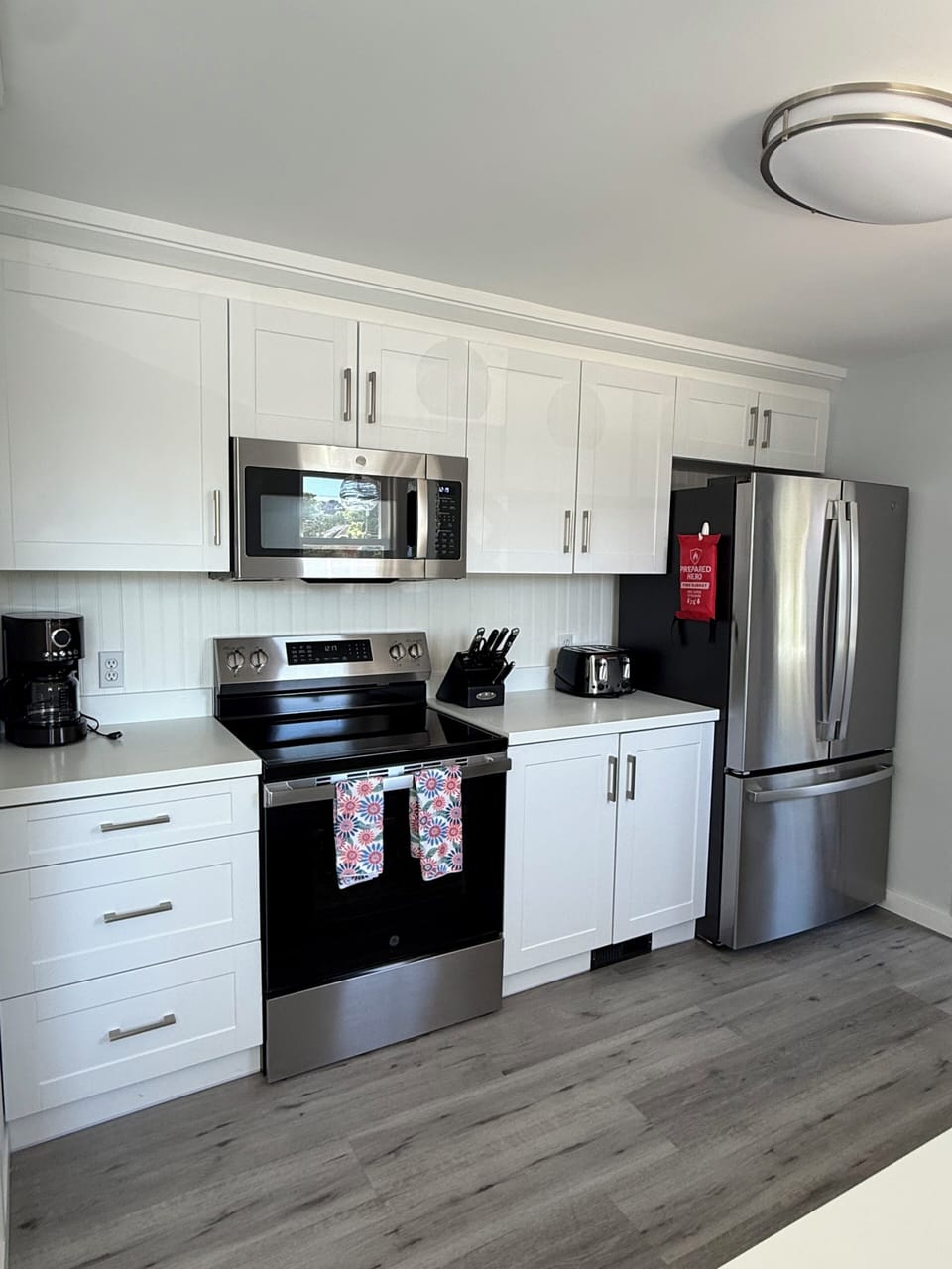 Newly renovated kitchen. Drip coffee maker