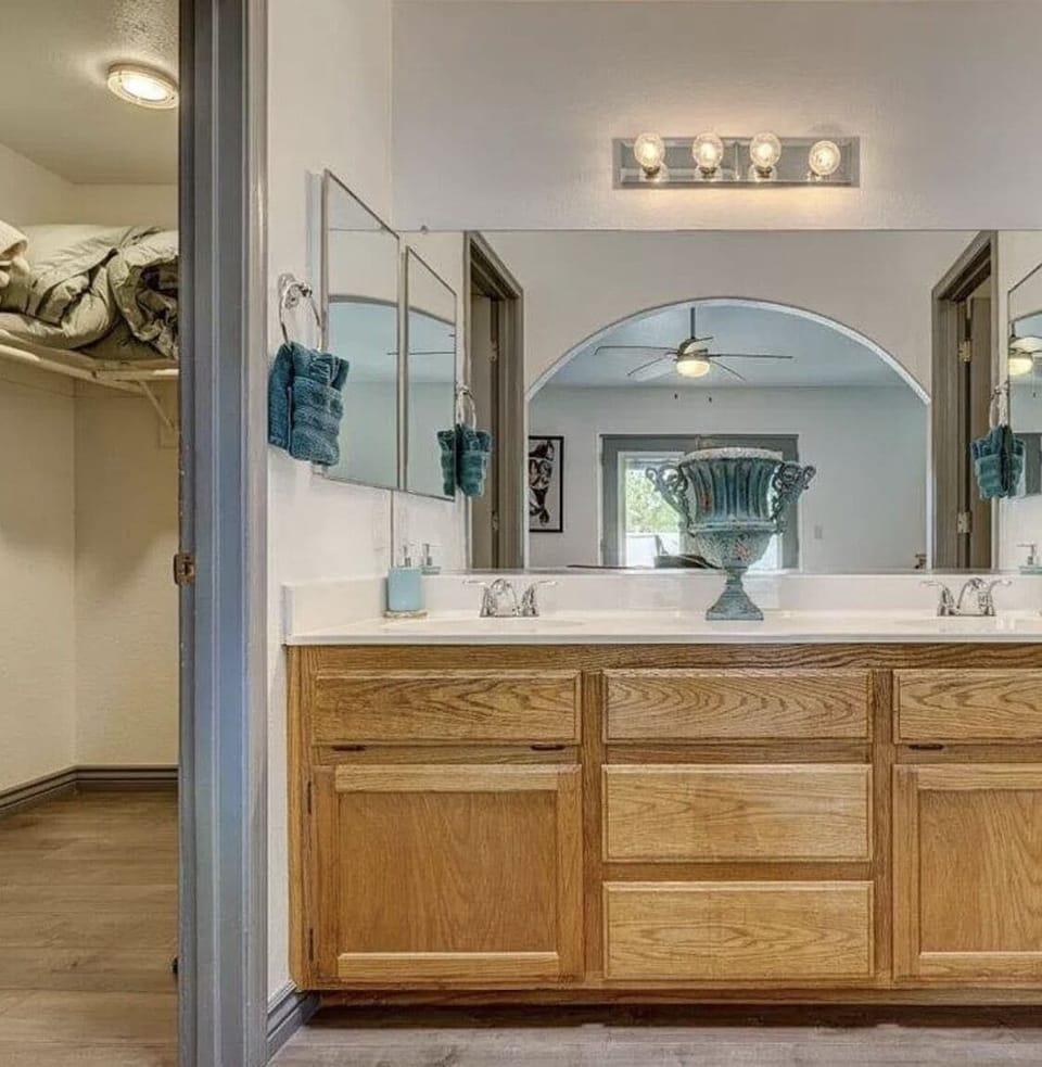 Master Bath and walk-in closet