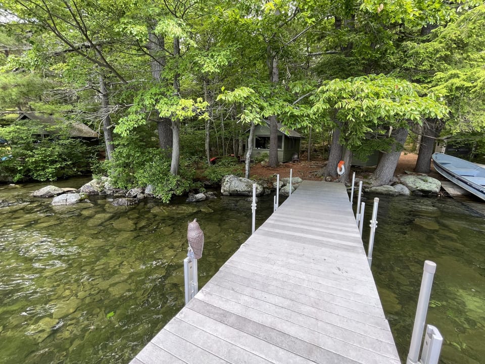 One side of the dock is included with the rental