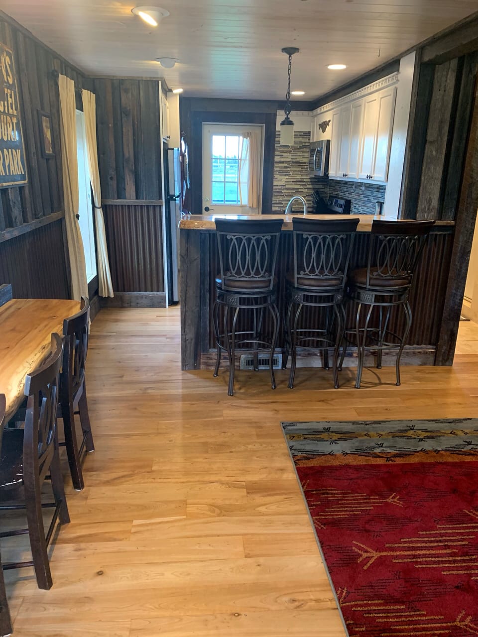 View as you come in  front door