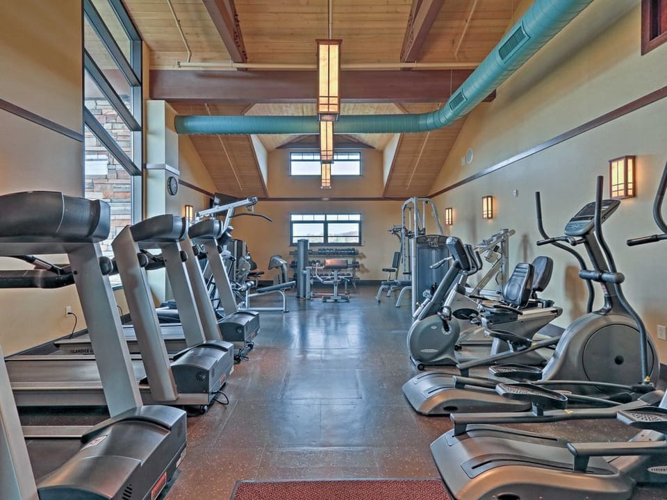 Gym in the main lodge