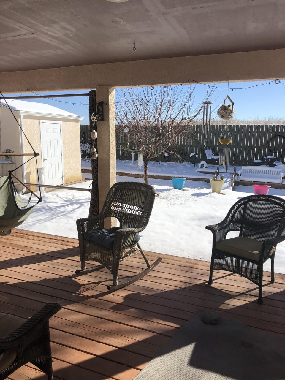 Backyard deck