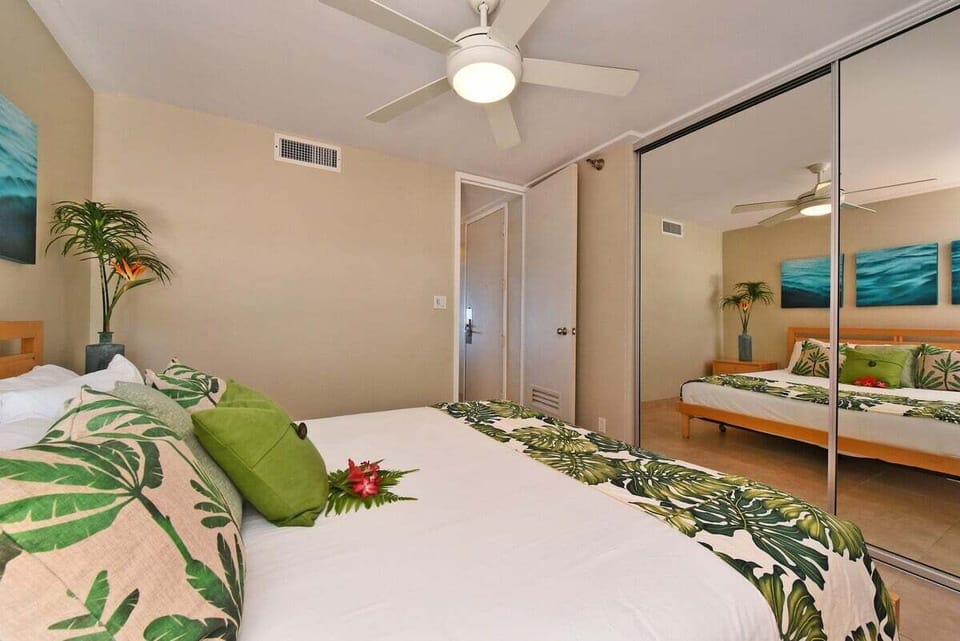 Full length mirror in the bedroom for your convenience