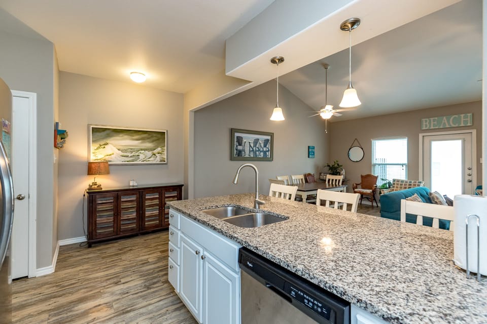 Plenty of counter space to cook with loved ones