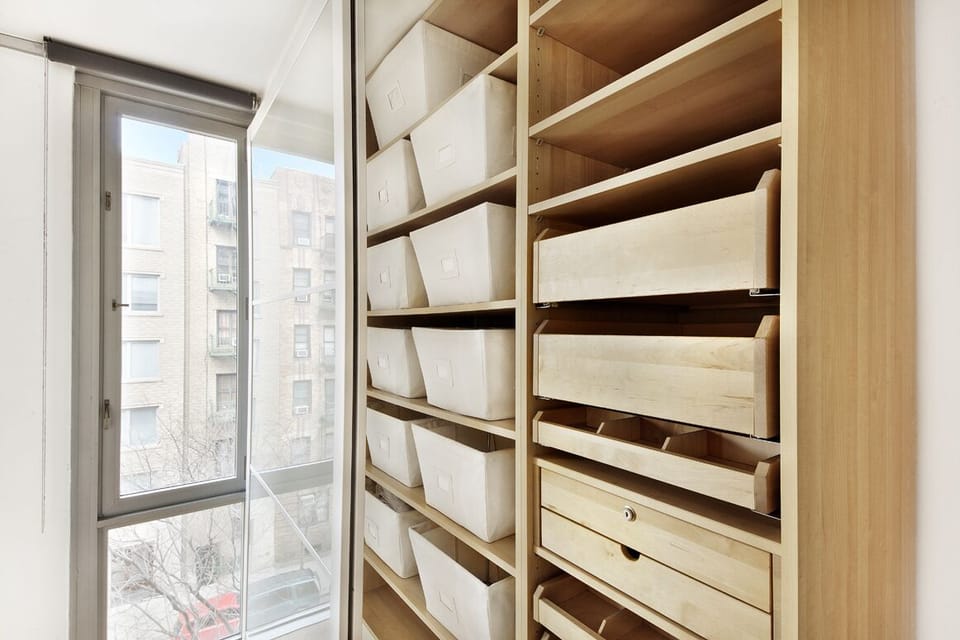 Tons of closet space in the apartment.