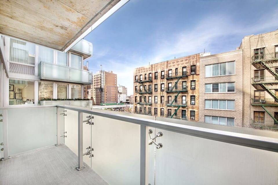 A large, private balcony off the living area has plenty of room and seating 