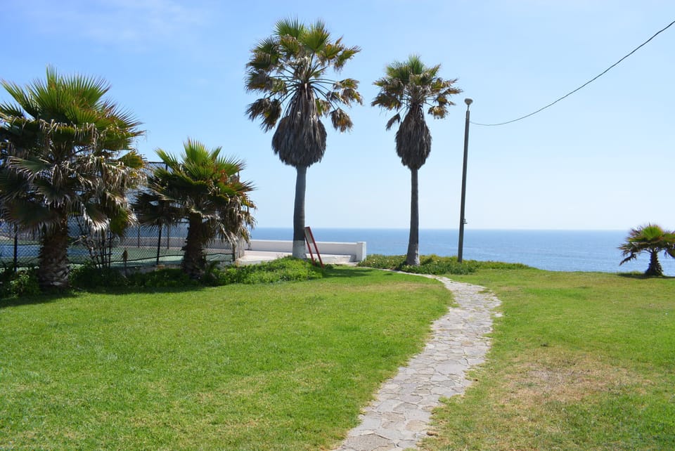 Road to tennis court and swimming pool