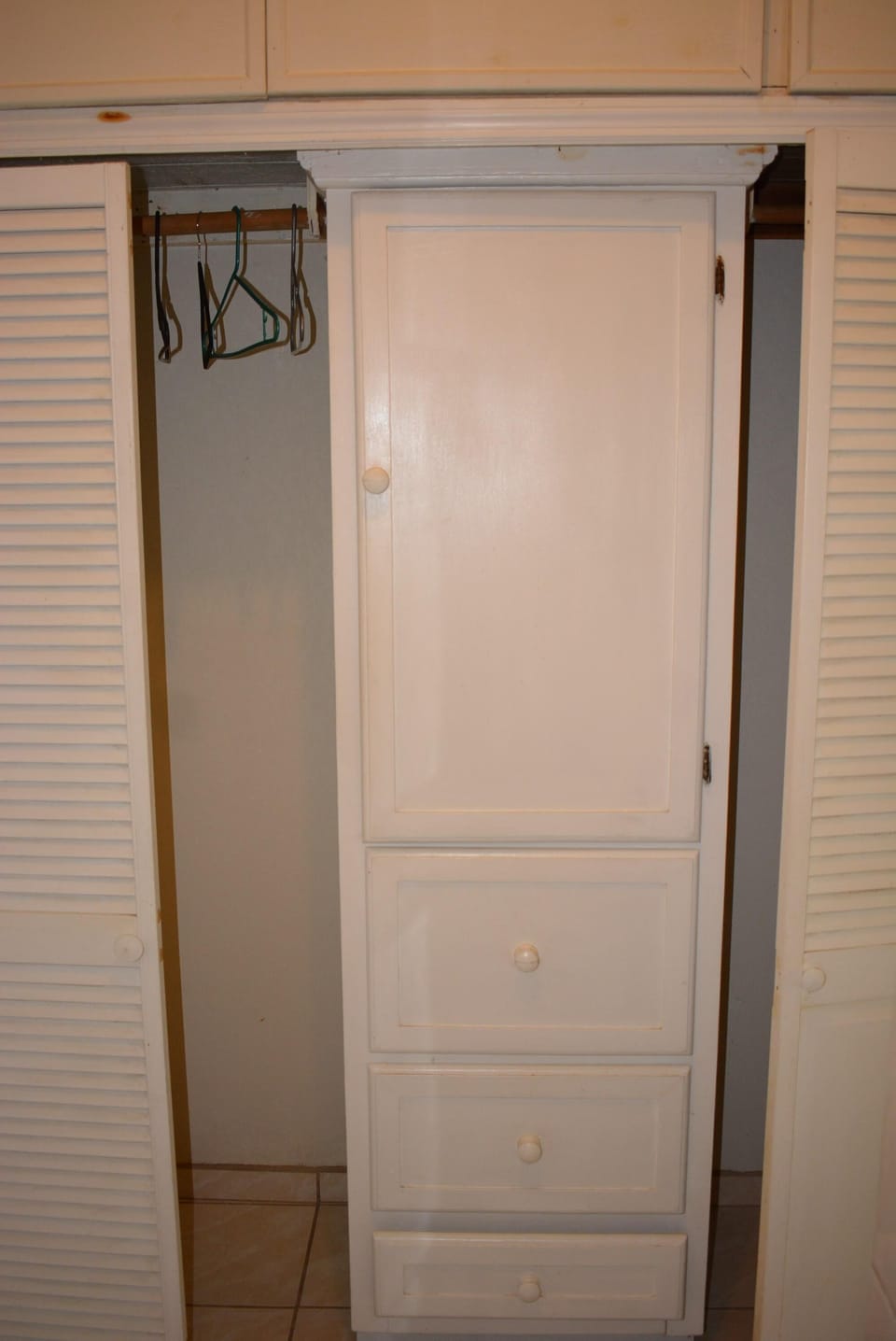 Closet in main bedroom