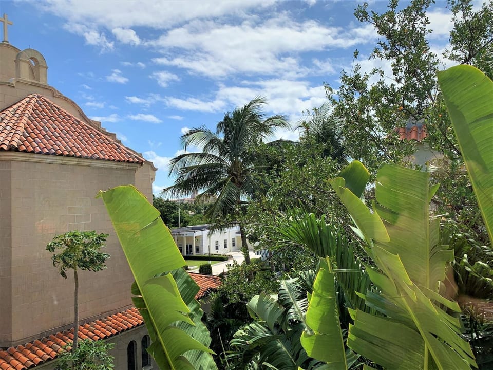 Outside