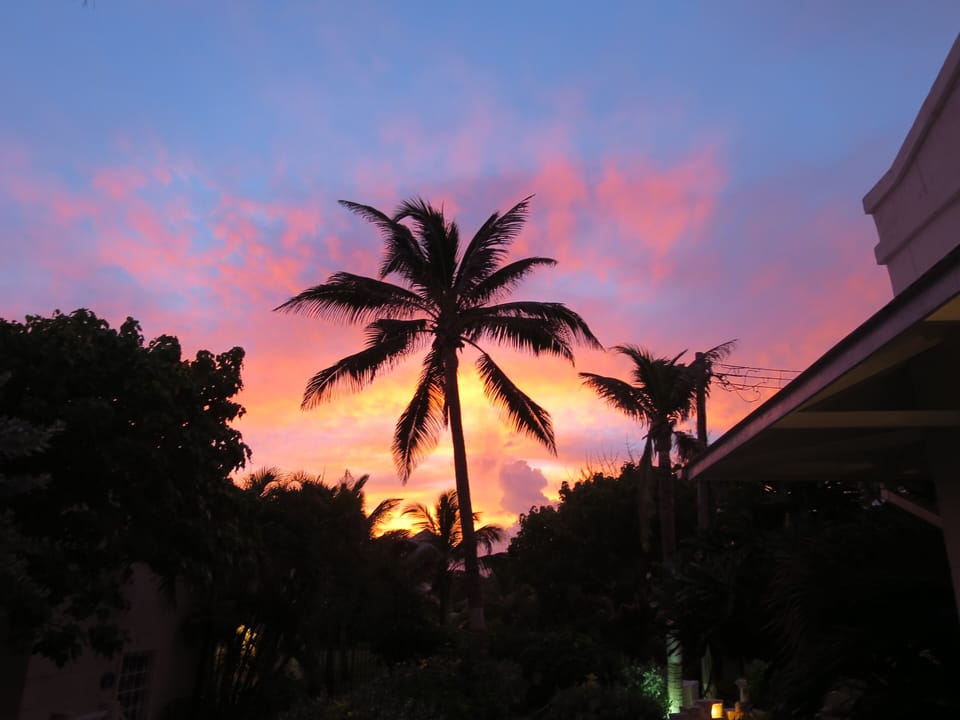 Sunset at the Inchcape Seaside Villas