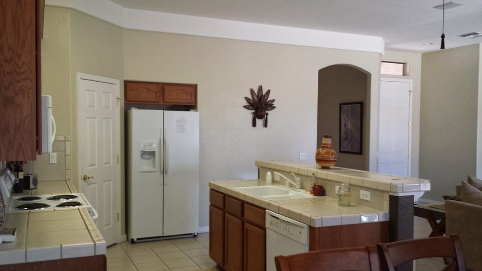 Kitchen includes all cooking utensils, coffee maker, microwave, etc...
