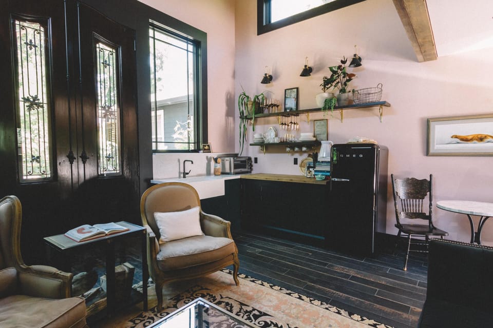 LivingRoom open to kitchentte 10ft doors leading to the private patio and garden