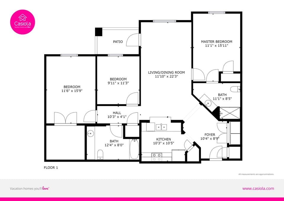 Blueprint of the condo