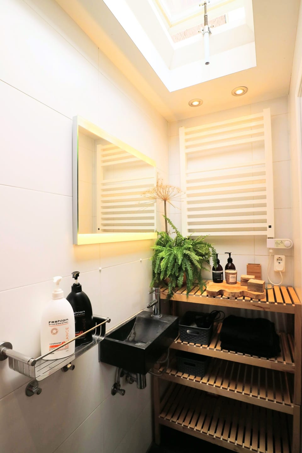 small bathroom with shower