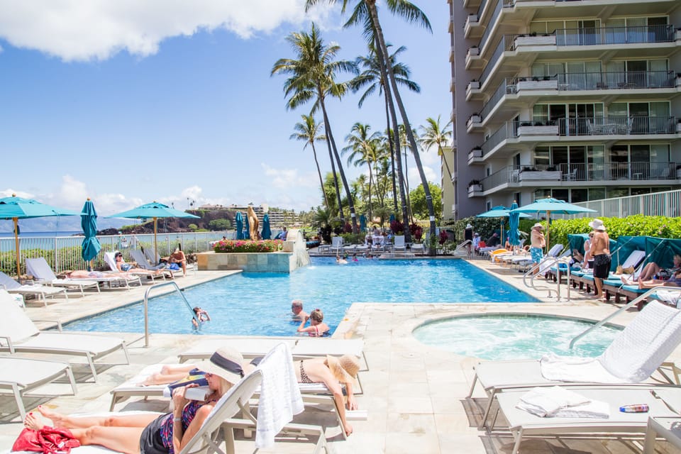 Enjoy the pool and improve your tan at the same time.
