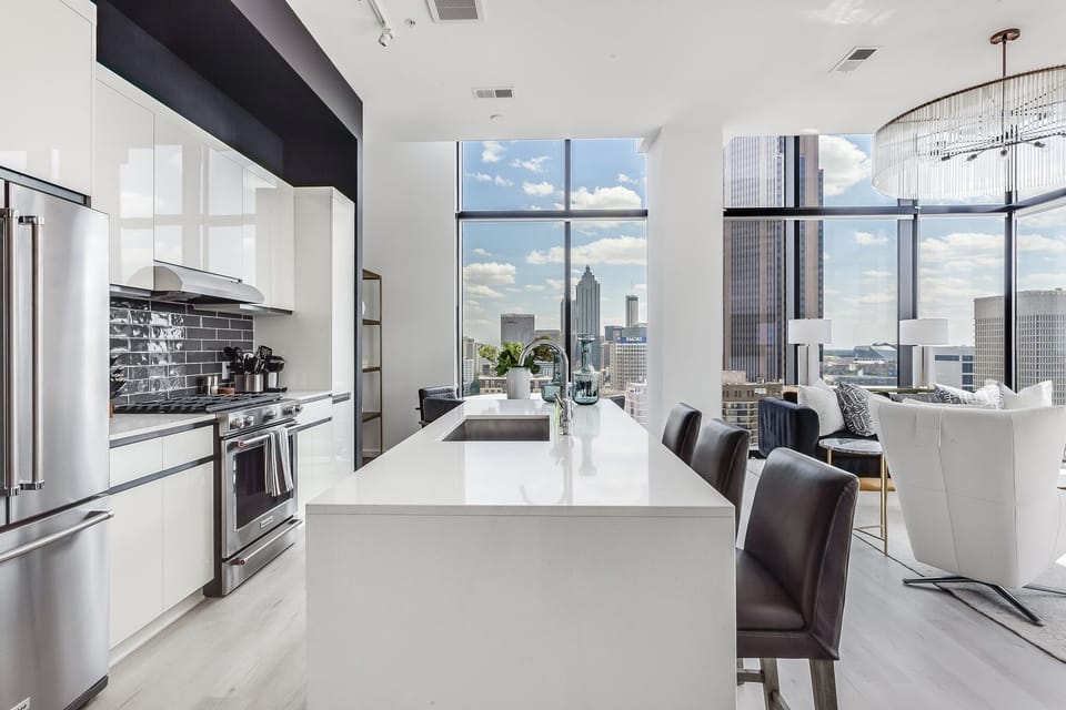 Kitchen Includes Plenty of Counter and Cabinet Space.