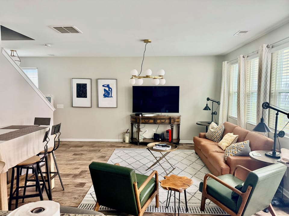 Living room 2 open layout fully equipped kitchen