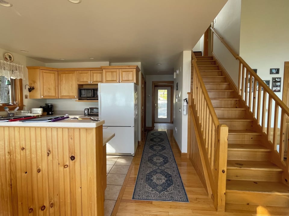 View of the entryway from the dinning room.