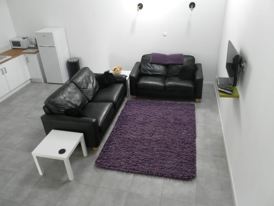 Comfy seating area.