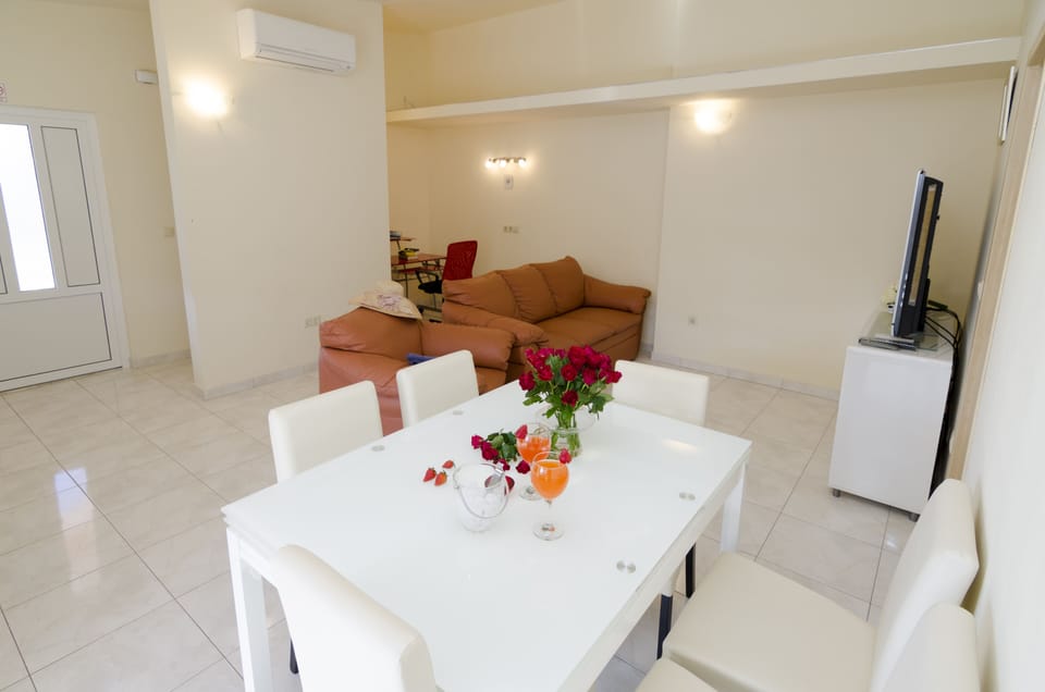 Kitchen table and living room - first floor