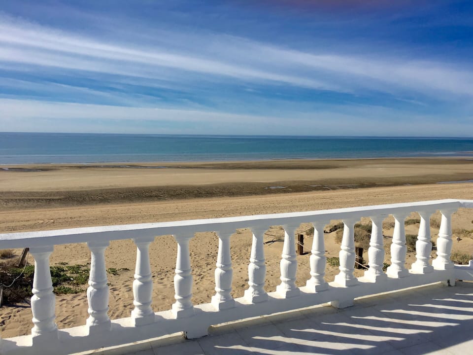 Beach view from the upper floor terrace