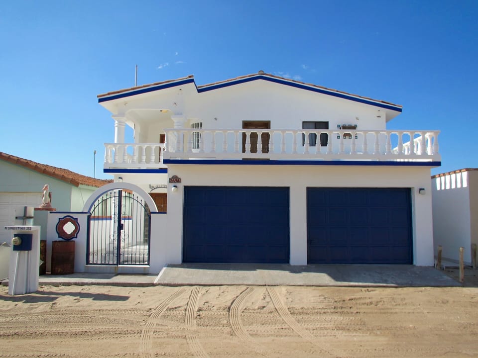 The home viewed from the road